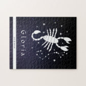 Scorpio Zodiac Sign Lunar Horoskop Symbolname Puzzle (Horizontal)