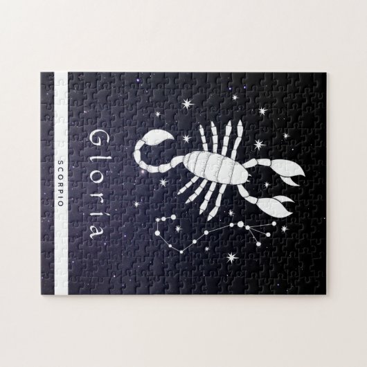 Scorpio Zodiac Sign Lunar Horoskop Symbolname Puzzle (Horizontal)