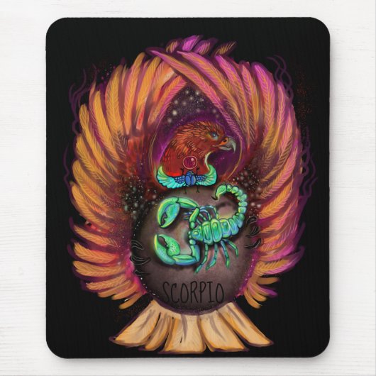Scorpio Zodiac Sign Mouse Pad Mousepad (Vorne)