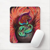 Scorpio Zodiac Sign Mousepad (Mit Mouse)
