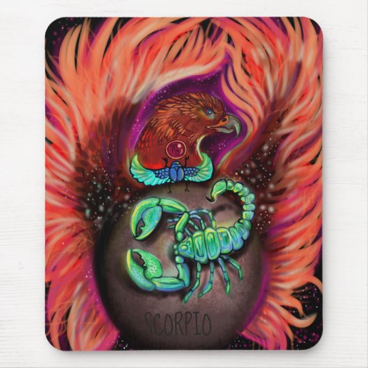 Scorpio Zodiac Sign Mousepad (Vorne)