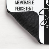 Scorpio Zodiac Sign Mousepad, Black & White Mousepad (Ecke)