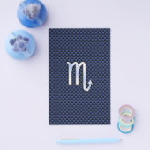 Scorpio Zodiac Sign navous blauer Kohlefaserprint Flyer (Einzeln)