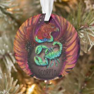 Scorpio Zodiac Sign Ornament