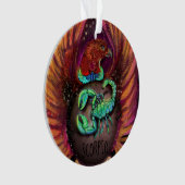 Scorpio Zodiac Sign Ornament (Vorderseite)