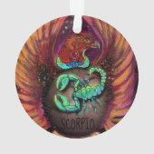 Scorpio Zodiac Sign Ornament (Rückseite)