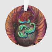 Scorpio Zodiac Sign Ornament (Vorderseite)