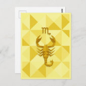 Scorpio Zodiac Sign Postkarte (Vorne/Hinten)