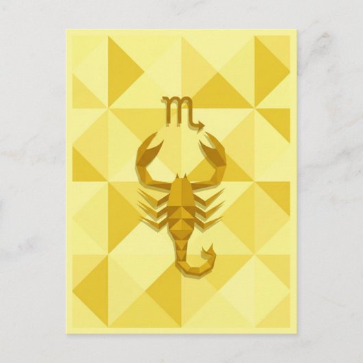 Scorpio Zodiac Sign Postkarte (Vorderseite)