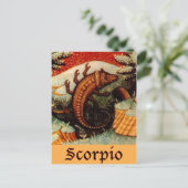 Scorpio Zodiac Sign Postkarte (Stehend Vorderseite)