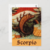 Scorpio Zodiac Sign Postkarte (Vorne/Hinten)