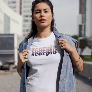 Scorpio Zodiac Sign   Schwarze Power T-Shirt