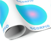 Scorpio Zodiac Sign Stylish Gradient Geschenkpapier (Rolleneckpunkt)