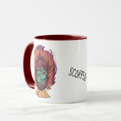 Scorpio Zodiac Sign Tasse (Vorderseite Links)