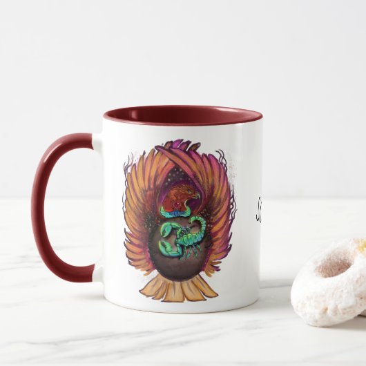 Scorpio Zodiac Sign Tasse (Mit Donut)