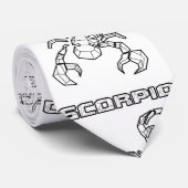 Scorpio Zodiac Sign Tie Krawatte (Gerollt)