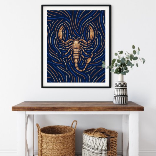 Scorpio Zodiac Sign | Zodiac Digital Print Poster