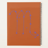 Scorpio Zodiac Signature Calendar Planer (Rückseite)