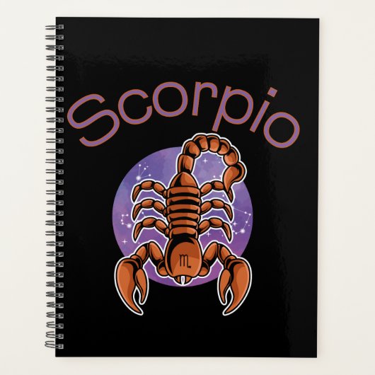 Scorpio Zodiac Signature Calendar Planer (Vorderseite)