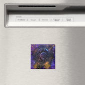 Scorpio Zodiac Signature Watercolor Design Magnet (In Situ (Geschirrspüler))