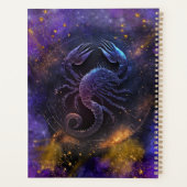 Scorpio Zodiac Signature Watercolor Design Planer (Rückseite)
