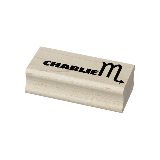 Scorpio Zodiac Signieren Cooler Personalisierter N Gummistempel (Stempel)