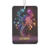 Scorpio Zodiac Signs Celestial Air Freshener Autolufterfrischer (Rückseite)