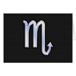 Scorpio Zodiac Silver Signieren schwarze Schlangen