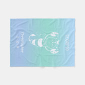 Scorpio Zodiac Star Name Birthdate Blue Baby Fleecedecke (Vorderseite (Horizontal))