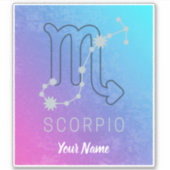 Scorpio Zodiac Star Sign Horoscope Constellation Aufkleber (Vorderseite)