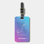 Scorpio Zodiac Star Sign Horoscope Constellation Gepäckanhänger (Vorderseite vertikal)