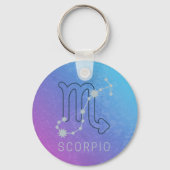 Scorpio Zodiac Star Sign Horoscope Constellation Schlüsselanhänger (Vorderseite)