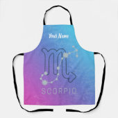 Scorpio Zodiac Star Sign Horoscope Constellation Schürze (Vorderseite)