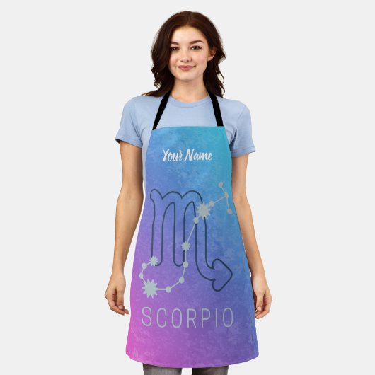 Scorpio Zodiac Star Sign Horoscope Constellation Schürze (Getragen)