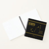 Scorpio Zodiac Star Sign Notebook Notizblock (Innenseite)