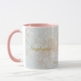 Scorpio Zodiac Star Zeichengalaxie Monogramm Glitz Tasse