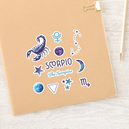 Scorpio Zodiac Sticker Collection (Notizbuch)
