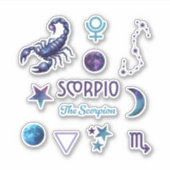 Scorpio Zodiac Sticker Collection (Vorderseite)