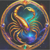 Scorpio Zodiac Stickers, Celestial Zodiac Aufkleber (Vorderseite)