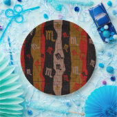 Scorpio Zodiac Streifen Pappteller (Party)
