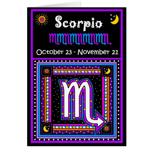 Scorpio Zodiac-Symbol (Vorne)