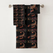 Scorpio Zodiac Symbol Badetuch Set (Insitu)