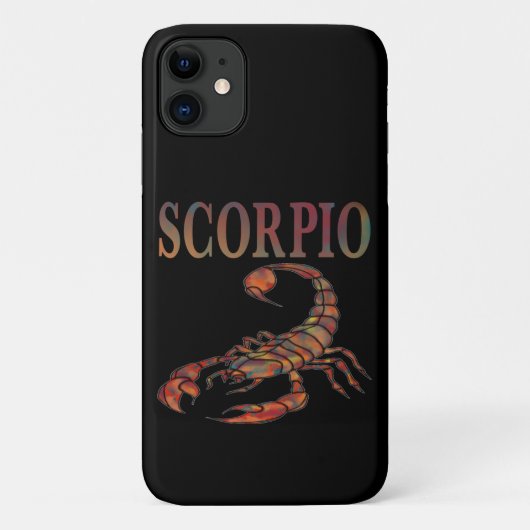 Scorpio Zodiac Symbol Black iPhone Case (Rückseite)