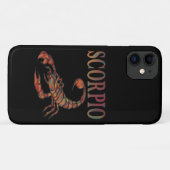 Scorpio Zodiac Symbol Black iPhone Case (Rückseite (Horizontal))