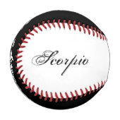 Scorpio Zodiac Symbol Element von Kenneth Yoncich Baseball (Vorderseite Links)