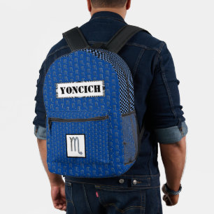 Scorpio Zodiac Symbol Element von Kenneth Yoncich Bedruckter Rucksack