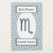 Scorpio Zodiac Symbol Element von Kenneth Yoncich Planer (Vorderseite)