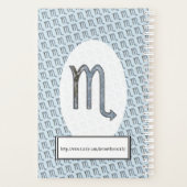 Scorpio Zodiac Symbol Element von Kenneth Yoncich Planer (Rückseite)