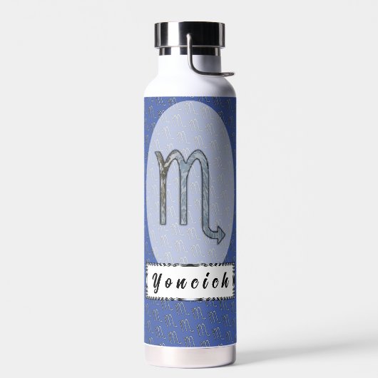 Scorpio Zodiac Symbol Element von Kenneth Yoncich Trinkflasche (Links)