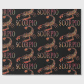Scorpio Zodiac Symbol Geschenkpapier (Flach)